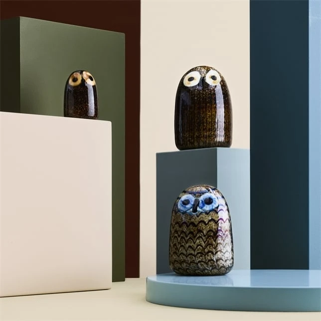 Iittala Birds By Toikka Barn Owl, Brown 4 Iittala Birds By Toikka Barn Owl, Brown - Image 2