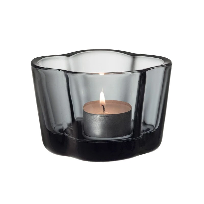 Iittala Aalto Tealight Candleholder 60 Mm, Grey 3 Iittala Aalto Tealight Candleholder 60 Mm, Grey