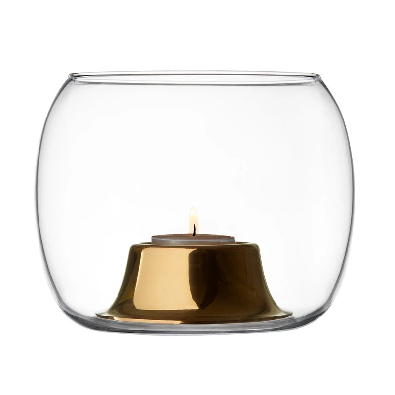 Iittala Kaasa Tealight Holder, Clear - Rose Gold 4 Iittala Kaasa Tealight Holder, Clear - Rose Gold - Image 2