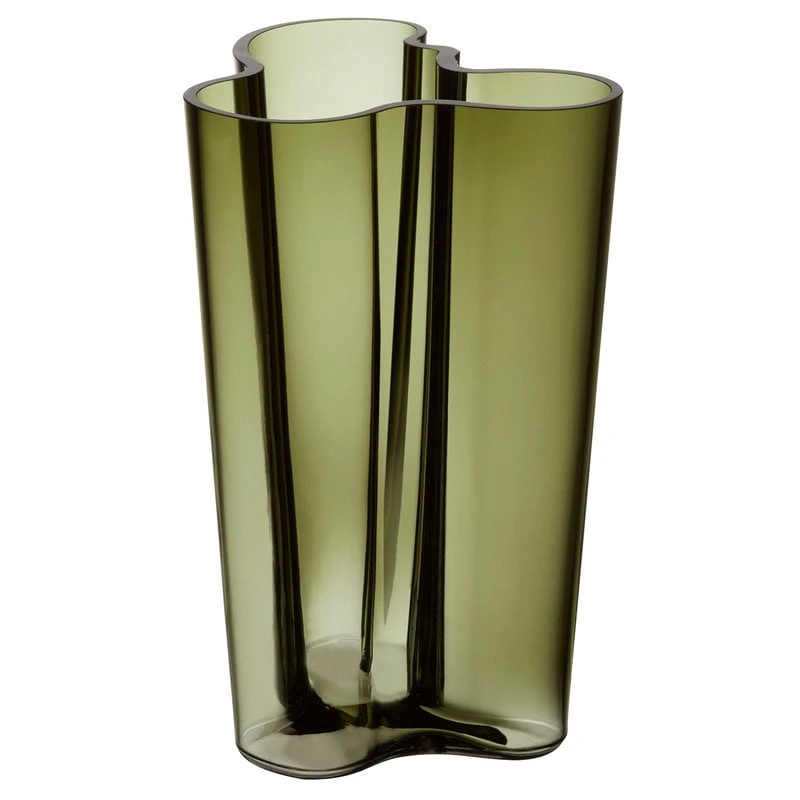 Iittala Aalto Vase 251 Mm, Moss Green 3 Iittala Aalto Vase 251 Mm, Moss Green