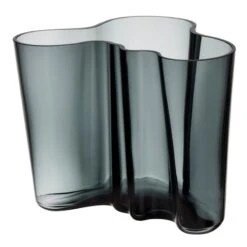 Iittala Aalto Vase 160 Mm, Dark Grey