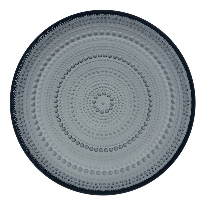 Iittala Kastehelmi Plate 250 Mm, Dark Grey 3 Iittala Kastehelmi Plate 250 Mm, Dark Grey