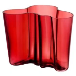 Iittala Aalto Vase 160 Mm, Cranberry