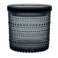 Iittala Kastehelmi Jar 116 X 114 Mm, Dark Grey