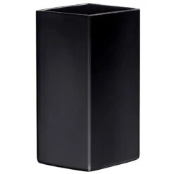 Iittala Ruutu Ceramic Vase, 330 Mm, Black