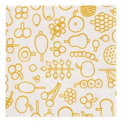 Iittala OTC Frutta Paper Napkin 33 Cm, Yellow