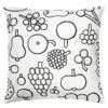 Iittala OTC Frutta Cushion Cover, 47 X 47 Cm, Black - White 2 Iittala OTC Frutta Cushion Cover, 47 X 47 Cm, Black - White -Iittala 416Iittala AK