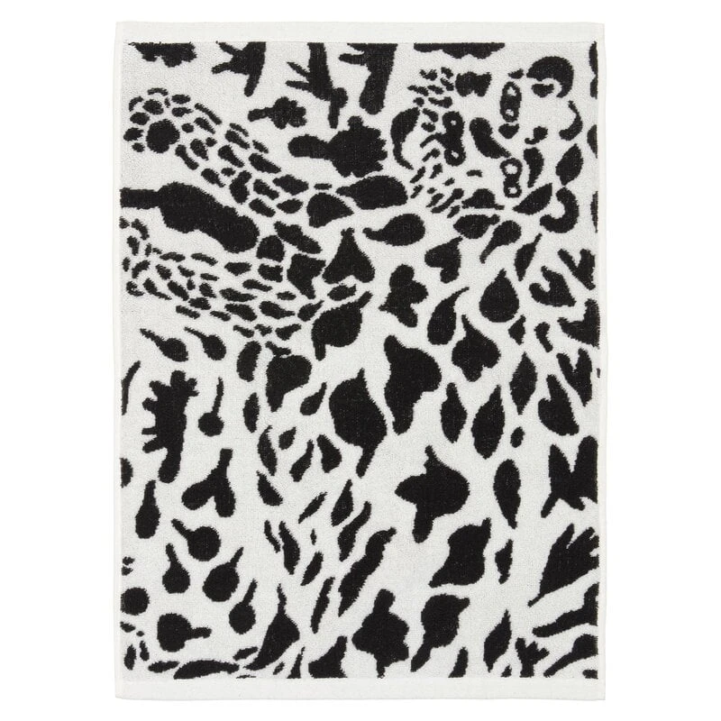 Iittala OTC Cheetah Hand Towel, Black - White 2 Iittala OTC Cheetah Hand Towel, Black - White