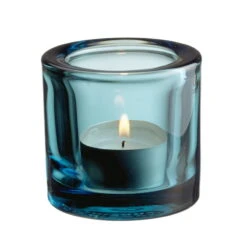 Iittala Kivi Tealight Candleholder, Sea Blue
