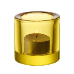 Iittala Kivi Tealight Candleholder, Lemon