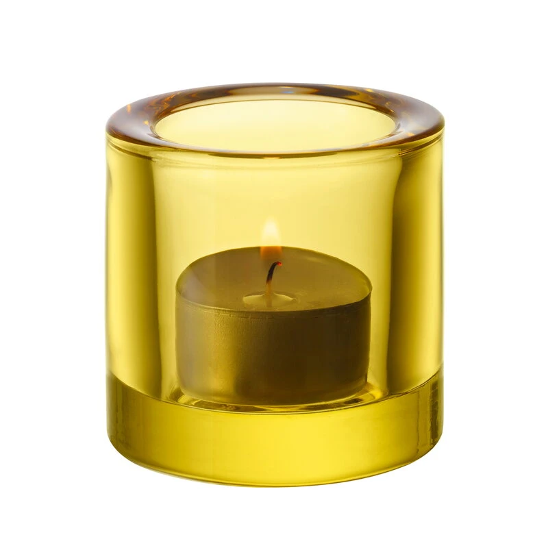 Iittala Kivi Tealight Candleholder, Lemon 3 Iittala Kivi Tealight Candleholder, Lemon