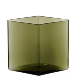 Iittala Ruutu Vase, 205 X 180 Mm, Green