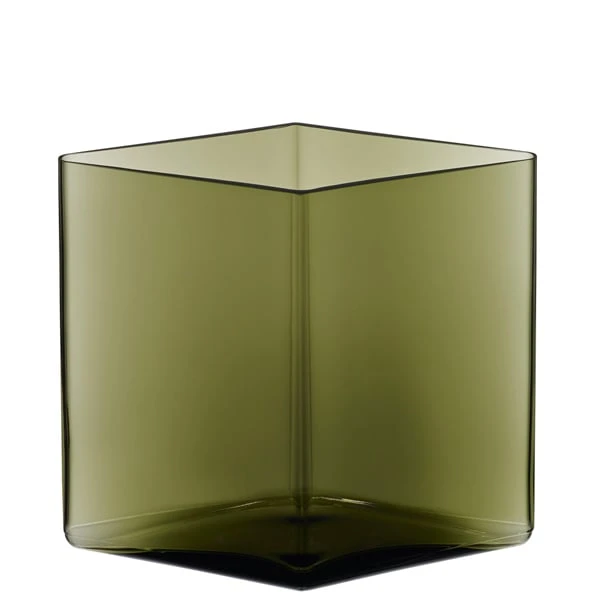 Iittala Ruutu Vase, 205 X 180 Mm, Green 3 Iittala Ruutu Vase, 205 X 180 Mm, Green