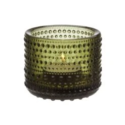 Iittala Kastehelmi Tealight Candleholder 64 Mm, Moss Green