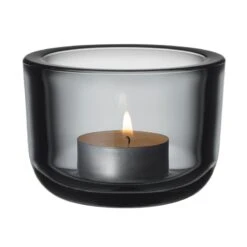 Iittala Valkea Tealight Candleholder 60 Mm, Grey