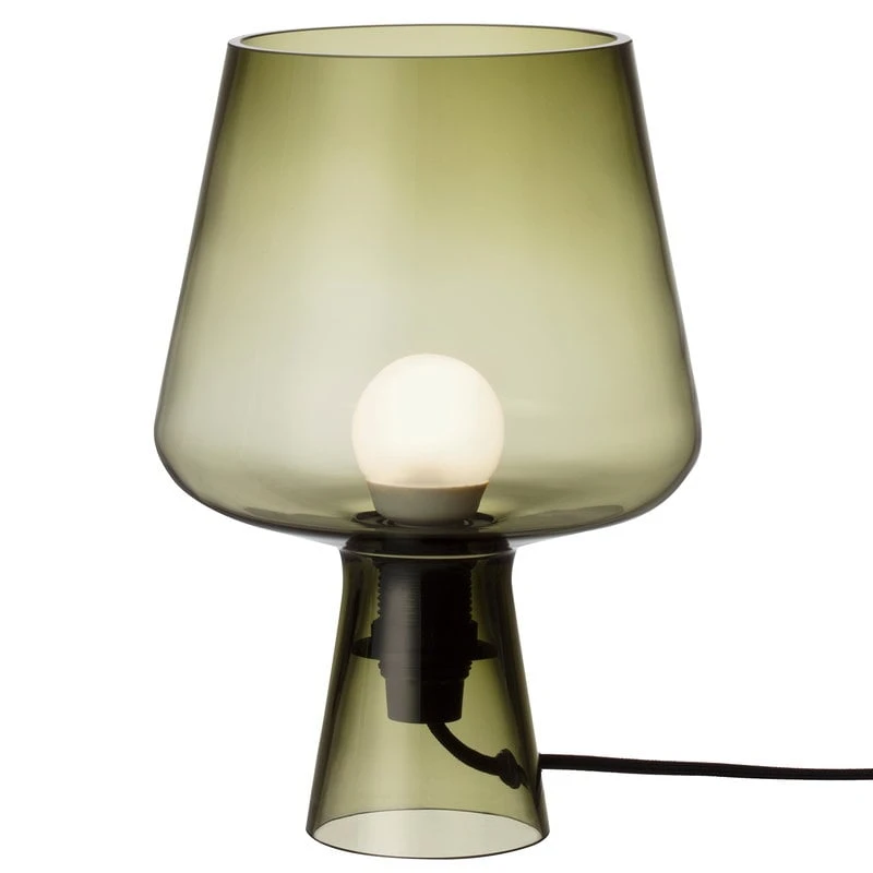 Iittala Leimu Table Lamp 24 Cm, Moss Green 3 Iittala Leimu Table Lamp 24 Cm, Moss Green