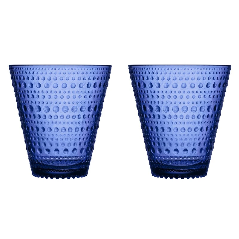 Iittala Kastehelmi Tumbler, 30 Cl, 2 Pcs, Ultramarine Blue 4 Iittala Kastehelmi Tumbler, 30 Cl, 2 Pcs, Ultramarine Blue - Image 2