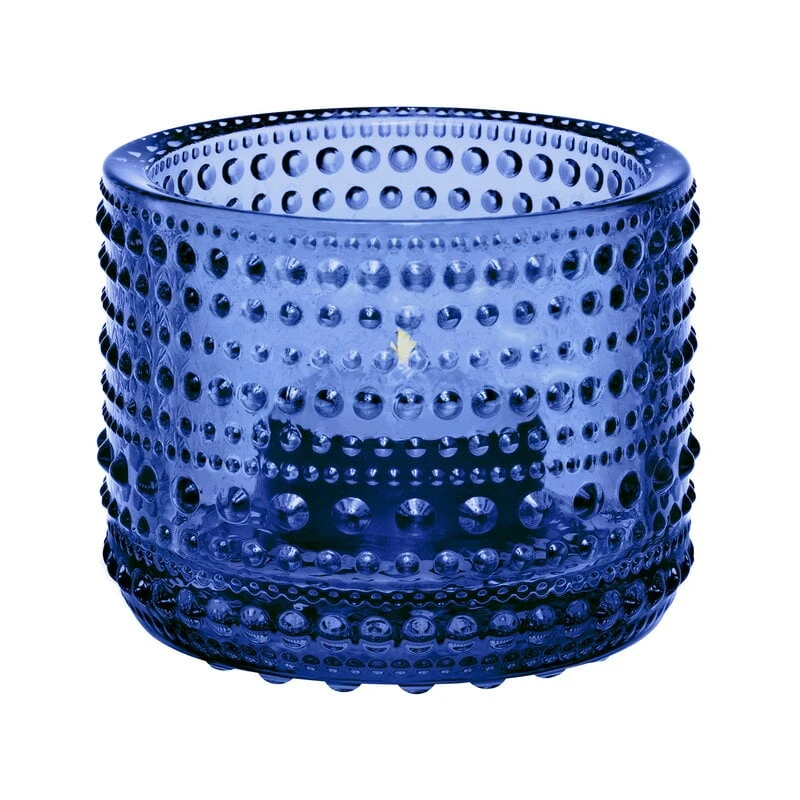 Iittala Kastehelmi Tealight Candleholder, 64 Mm, Ultramarine Blue 3 Iittala Kastehelmi Tealight Candleholder, 64 Mm, Ultramarine Blue