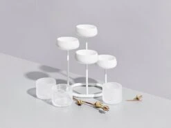 Iittala Kastehelmi Tealight Candleholder 64 Mm, Frosted -Iittala Iittala 2017 christmas Kastehelmi Nappula 02