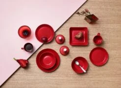 Iittala Teema Mug 0,3 L, Red 6 Iittala Teema Mug 0,3 L, Red -Iittala Iittala 2017 christmas red Teema Nappula Ruutu 2