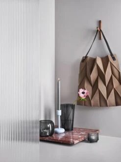 Iittala Kaasa Tealight Holder, Grey -Iittala Iittala 2018 Nappula IittalaXIsseyMiyake Aalto UltimaThule Kaasa