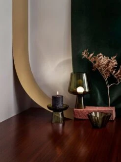 Iittala Leimu Table Lamp 24 Cm, Moss Green 11 Iittala Leimu Table Lamp 24 Cm, Moss Green -Iittala Iittala 2018 Nappula Leimu Aalto