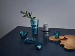 Iittala Kastehelmi Plate 170 Mm, Sea Blue 12 Iittala Kastehelmi Plate 170 Mm, Sea Blue -Iittala Iittala 2019 Aalto Nappula Kastehelmi Kartio Nappula