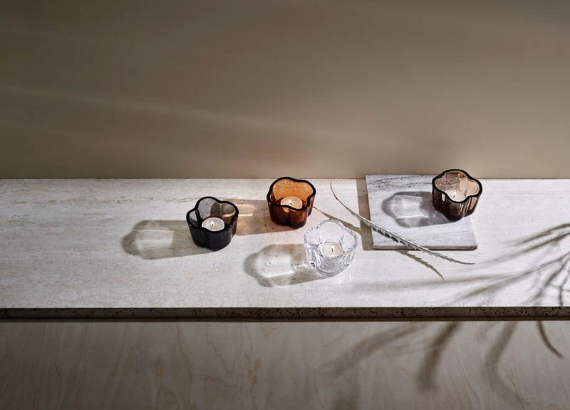 Iittala Aalto Tealight Candleholder 60 Mm, Grey 4 Iittala Aalto Tealight Candleholder 60 Mm, Grey - Image 2