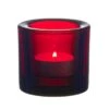 Iittala Kivi Tealight Candleholder, Cranberry -Iittala Iittala Kivivotive cranberry