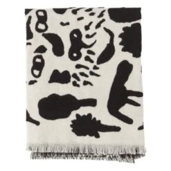 Iittala OTC Cheetah Blanket, Black - White