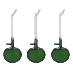 Iittala Glass Apple, 3 Pcs, Green