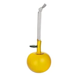 Iittala Glass Apple, 3 Pcs, Yellow -Iittala OTC glass apple yellow 3set EE